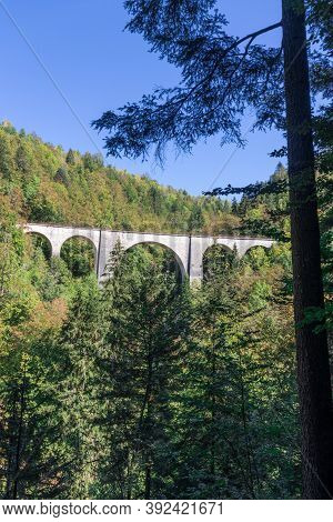 The Viaducts Of Morez In The Jura Mountains, France