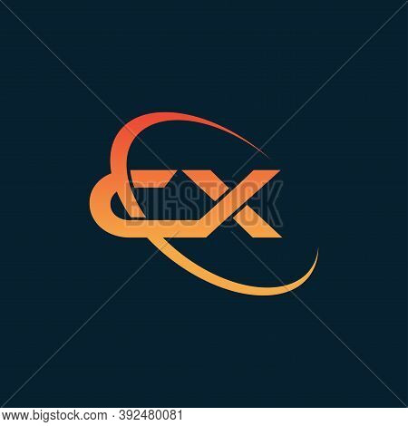 Initial Letter Cx Or Xc Logo Template Design.