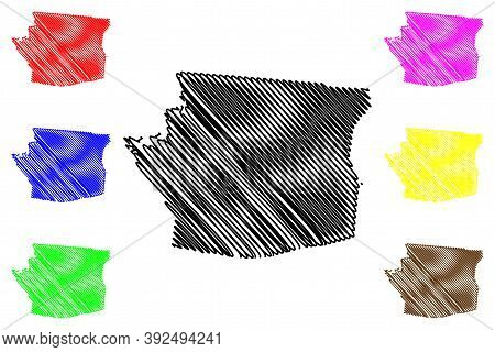 Hart County, Kentucky (u.s. County, United States Of America, Usa, U.s., Us) Map Vector Illustration