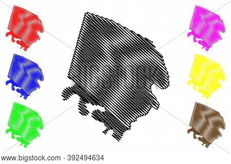 Jessamine County, Kentucky (u.s. County, United States Of America, Usa, U.s., Us) Map Vector Illustr