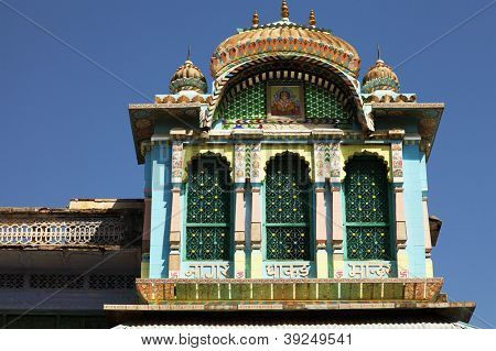 Monkey temple Galwar Bagh i Jaipur, Indien