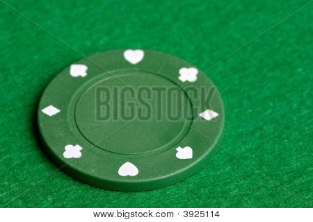 Chip Poker verde