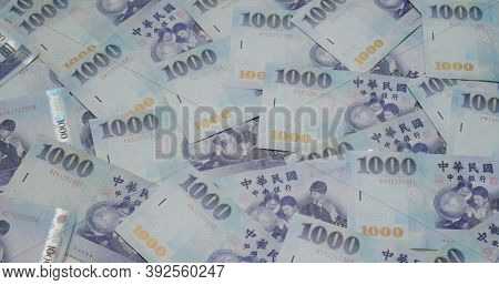 Pile of New taiwan dollar