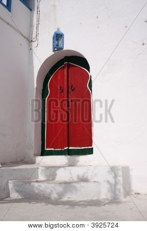 Red Arabic Door