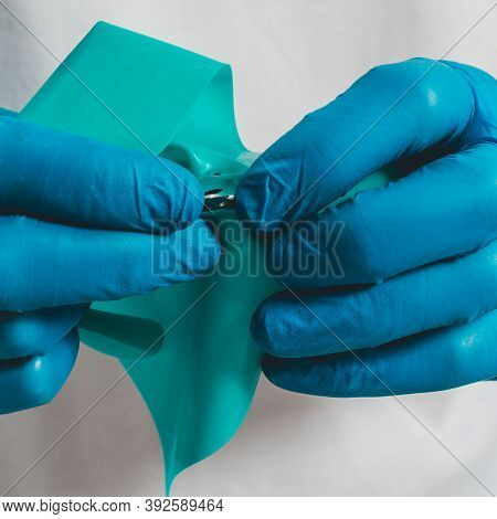 Dental Procedure, Installation Of A Cofferdam To The Patient, Modern Treatment, Preparation For Inst