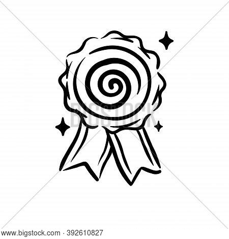 Achievement Medal With Magic Hypnotise Swirl Inside