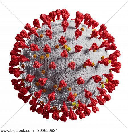 Coronavirus - Covid19, Virus Concept. 3d Rendering Of Coronavirus. 3d Illustration