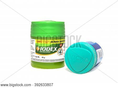 Chennai, India - October 19, 2020: Iodex Multi Purpose Pain Balm With Vicks Vaporub Ointment