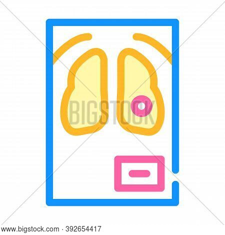 Fluorography Snapshot Color Icon Vector Illustration Sign