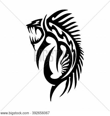 Moray Eel, Sea Dragon - Tribal Sea Monster Svg Digital Download - Tribal, Tattoo Cricut, Cameo, Silh