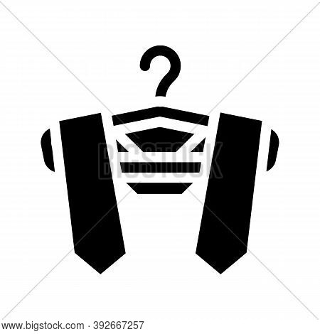 Graduation Stole Glyph Icon Vector Illustration Sign