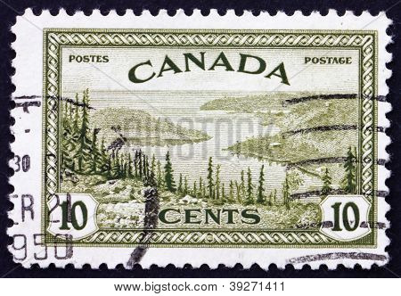 Frimærke Canada 1946 Great Bear Lake, Mackenzie