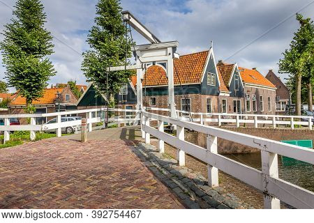 Small Medieval Village Of Monnickendam In The Netherlands
