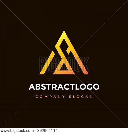 Abstract A Letter Logo Icon Concept Template Vector