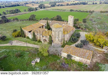 Vallgornera Castle In Peralada, Alt Emporda, Girona Catalonia Spain