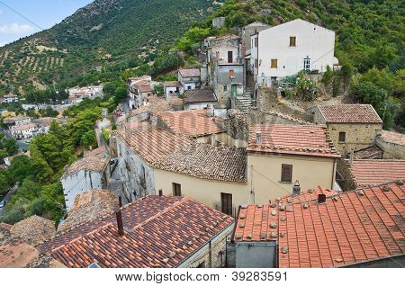 Valsinni panoramisch uitzicht. Basilicata. Italië.