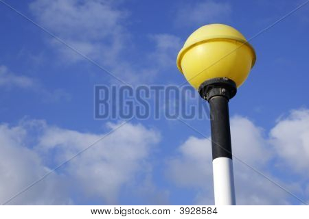 Top eines Zebrastreifen Belisha Beacon Signals