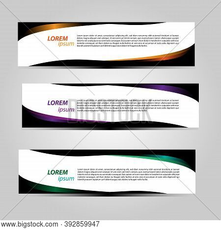 Banner Background Design Vector With Elegant And Simple Style