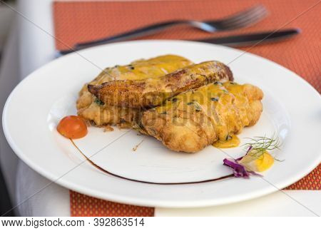 Espada Fillet In Batter And Baked Banana