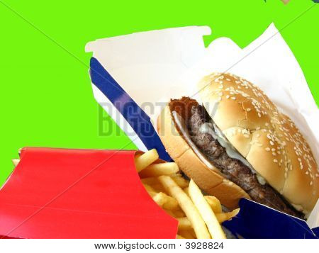 Cheeseburger-frites