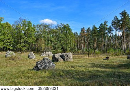 Strizhavka, Vinnytsia Region, Ukraine - October 3, 2020: Werewolf - Ruins Of Hitler\'s Underground H