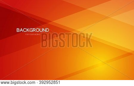 Orange Abstract Background With Geometric Shapes Composition. Vector Illustration.
