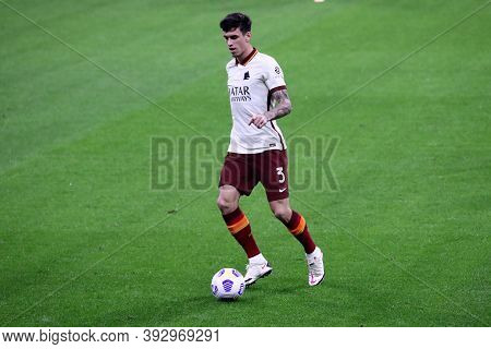 Milano, Italy. 26th October 2020. Roger Ibanez Of  As Roma  During The Serie A Match Between Ac Mila