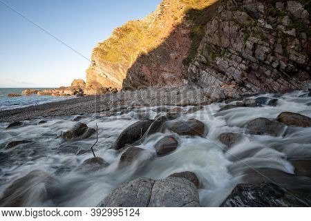 Heddons Mouth In Exmoor National Park
