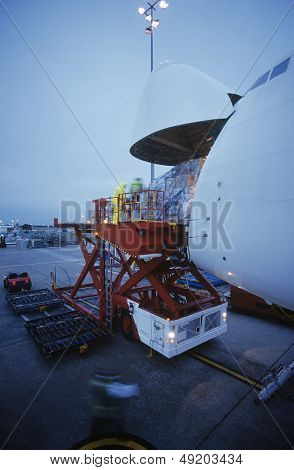 Transportu, załadunku na samolot transportowy Boeing 747 Melbourne Australia