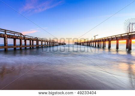 Fish on both sides in the evening