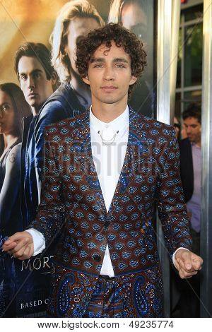 LOS ANGELES - AUG 12: Robert Sheehan bei der Premiere von Screen Gems & Constantin Films ' The Mortal 
