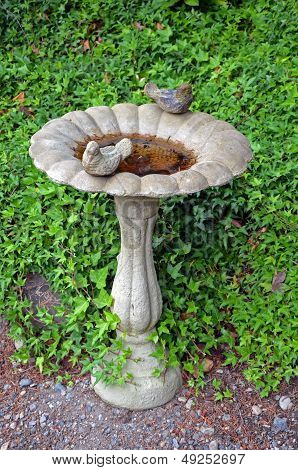 Decorative Garden Birdbath