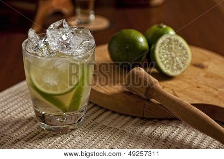 Brazilian Lime Caipirinha