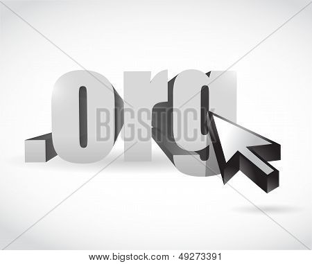 Org Domain And Cursor Illustration