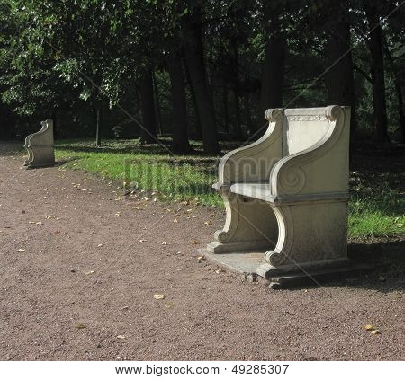 old stone bench