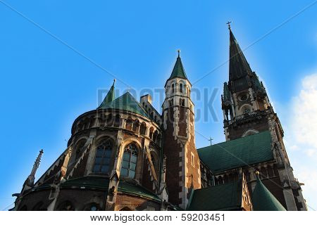 Temple Of St. Olga And Elusabeth In Lvov City