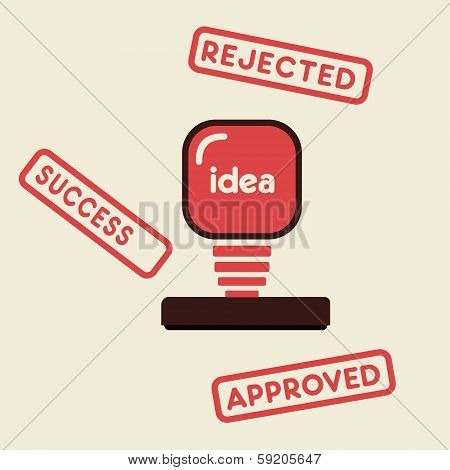 approved ,rejected and success stamp