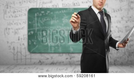 Man Drawing Formula