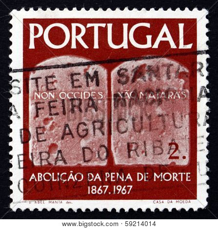 Postage Stamp Portugal 1967 Tables Of The Law
