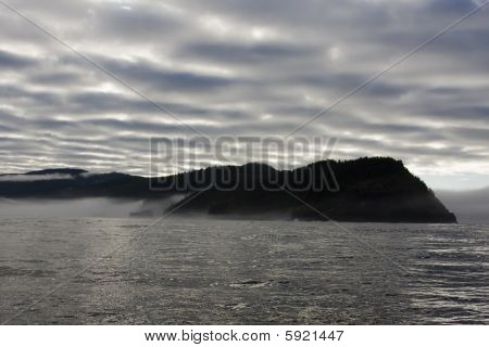 Textura nubes sobre el noroeste del Pacífico