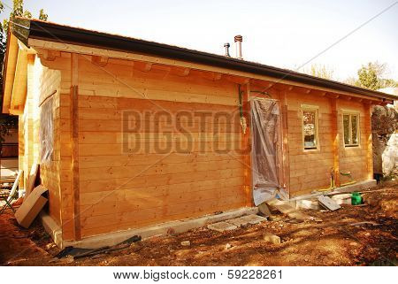 Newly Contructed House With Guttering