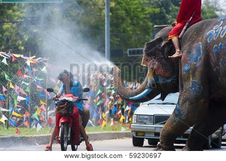 Songkran Festival In Ayudhya