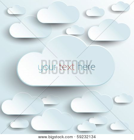 Abstract Background With Clouds