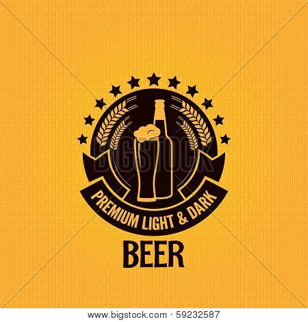 beer bottle glass vintage background