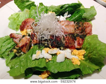 The Grilled Pork Steak With Pepper Sauce