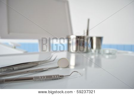 Dental Equipment On Dental Unit