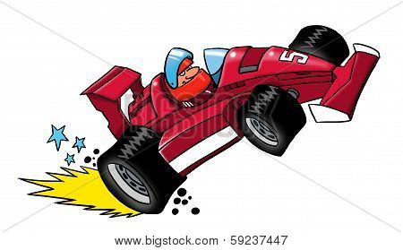 Cartoon Race Driver