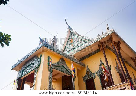Ounalom Temple Contains An Eyebrow Hair Of Buddha. Cambodia