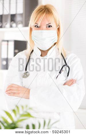 Young woman doctor