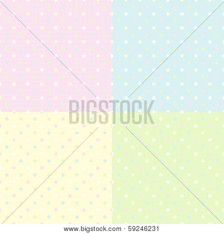 Abstract seamless polka dot background.